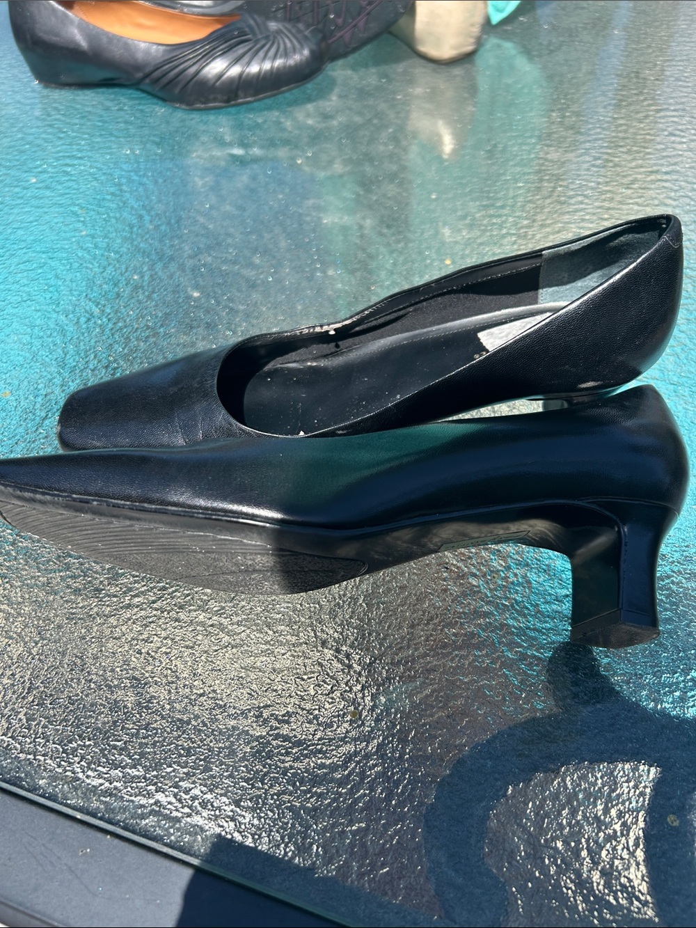Easy Spirit Classic Black Women's Mid Heel Pumps